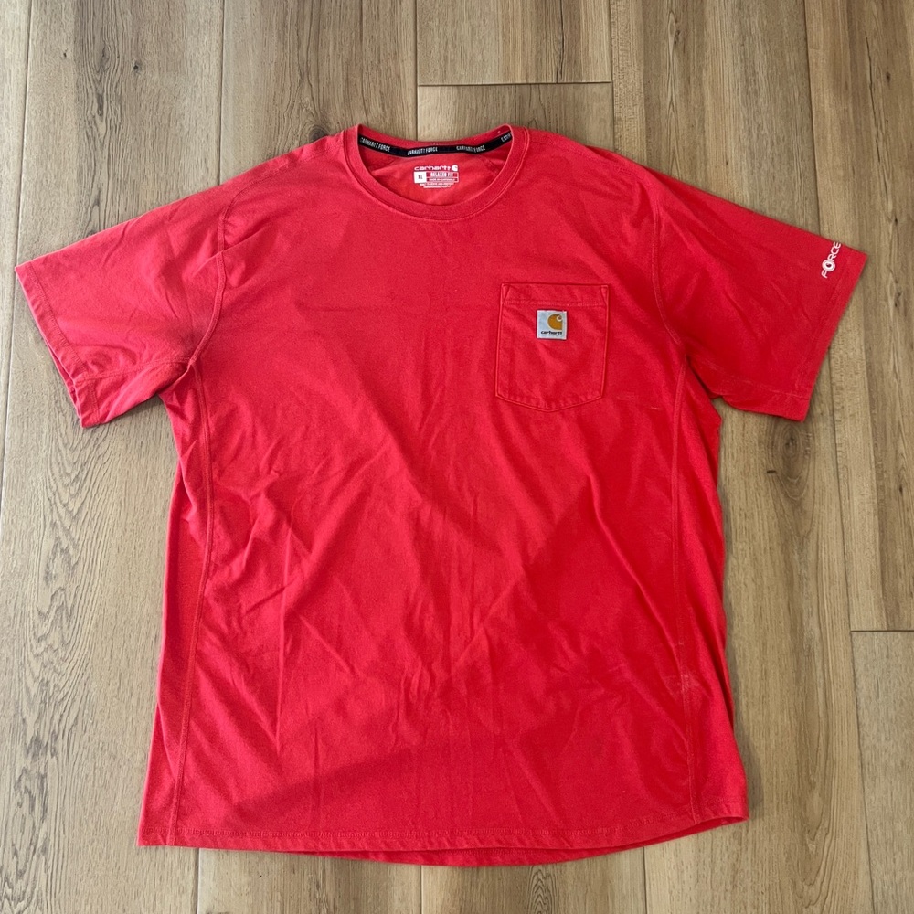 Carhartt Men's Red Short Sleeve Tee